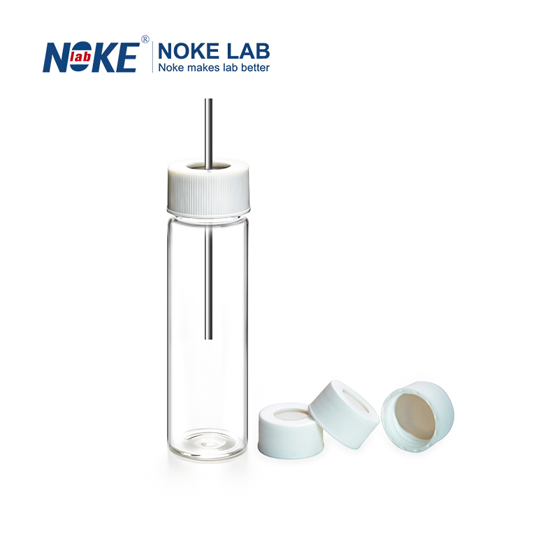 Bonded, 24mm White Screw Polypropylene Cap with Septa, 16mm Centre Hole