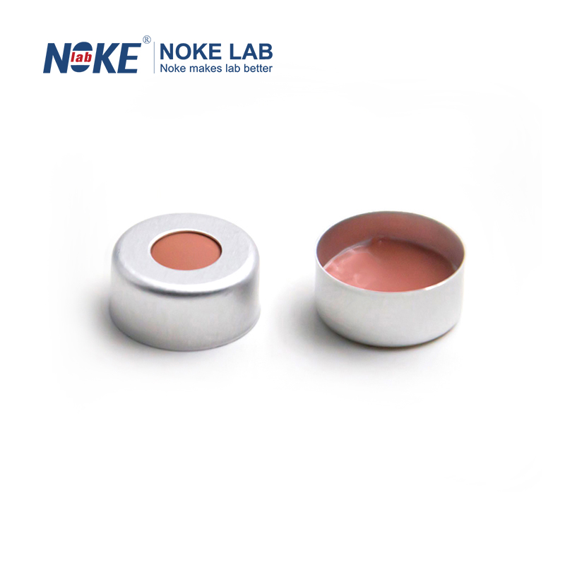 11mm Crimp Cap with red PTFE/Silicone/red PTFE Septa