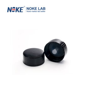 Black Phenolic Screw Cap, PE Cone Liner, 24-400